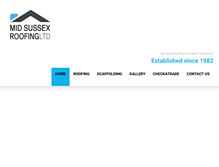 Tablet Screenshot of midsussexroofing.com